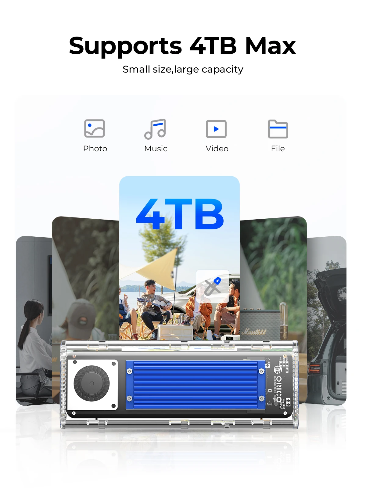 Корпус ORICO 20 Гбит/с M.2 NVM – обзор и цена Thunderbolt 4 External Ssd 4Tb